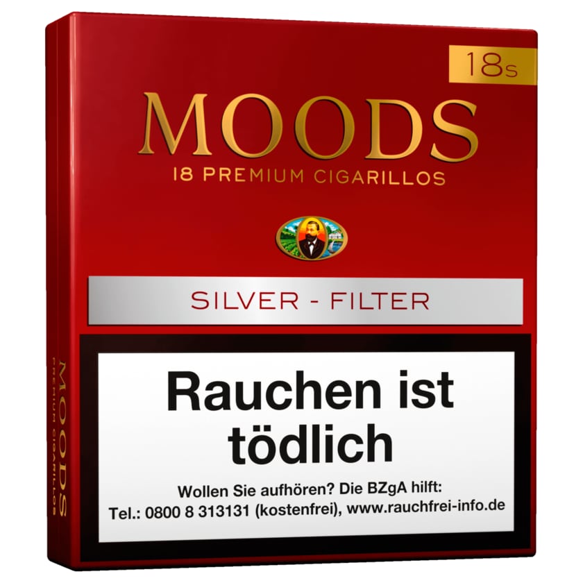 Moods Silver-Filter 18 Stück